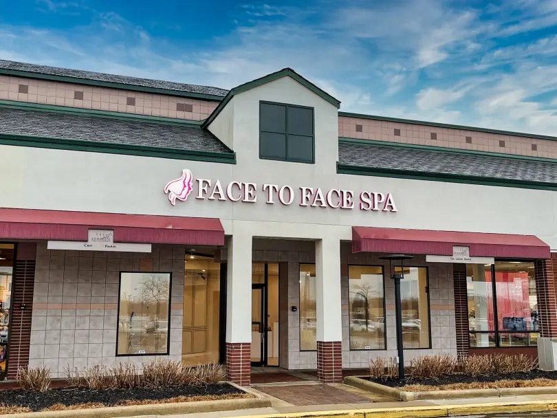 a store front of a brick building